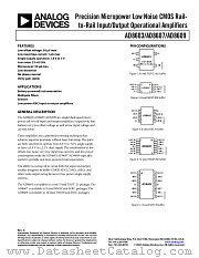 AD8609ARU-REEL datasheet pdf Analog Devices