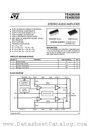 TEA2025 datasheet pdf ST Microelectronics