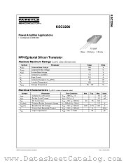 KSC3296YTU datasheet pdf Fairchild Semiconductor