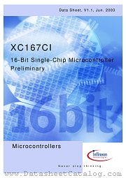 SAF-XC167CI-16F20F AD datasheet pdf Infineon