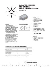 VTO-0995 datasheet pdf Agilent (Hewlett-Packard)