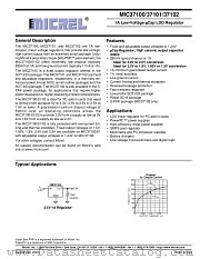 MIC37100 datasheet pdf Micrel Semiconductor