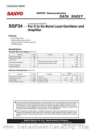 SGF34 datasheet pdf SANYO