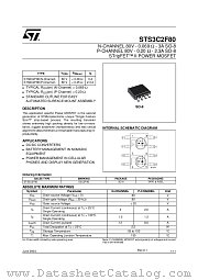 STS3C2F80 datasheet pdf ST Microelectronics