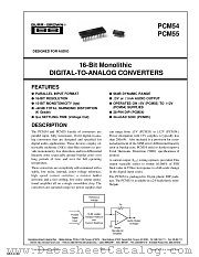 PCM55JP datasheet pdf Texas Instruments