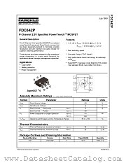 FDC642P_NL datasheet pdf Fairchild Semiconductor