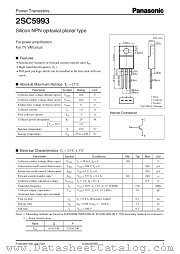 2SC5993 datasheet pdf Panasonic