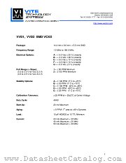 VVD1 datasheet pdf Vectron