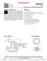 ICS889874 datasheet pdf Texas Instruments