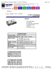 T1100 datasheet pdf Vectron