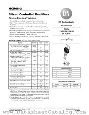 MCR68-2 datasheet pdf ON Semiconductor