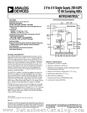 AD7853LARS-REEL datasheet pdf Analog Devices