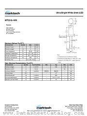 MT0318-WH datasheet pdf Marktech Optoelectronics
