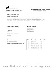5962-8955201EA(54AC175DMQB) datasheet pdf National Semiconductor