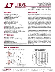 LT6230-10 datasheet pdf Linear Technology