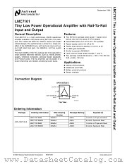 LMC7101AI MWA datasheet pdf National Semiconductor