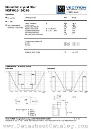 MQF100.0-1500/06 datasheet pdf Vectron