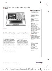 AWG2021 datasheet pdf Tektronix
