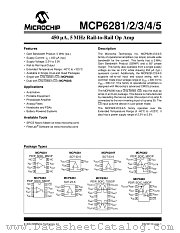 MCP6281T-E/SN datasheet pdf Microchip