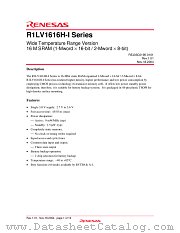 R1LV1616HSA-5SI datasheet pdf Renesas