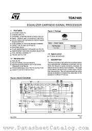 TDA7405TR datasheet pdf ST Microelectronics