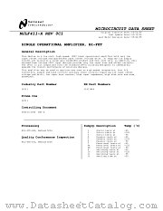 LF411ACN datasheet pdf National Semiconductor