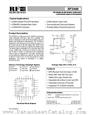 RF2496 datasheet pdf RF Micro Devices