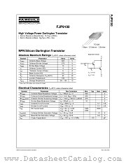 FJP9100TU datasheet pdf Fairchild Semiconductor