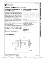 LM4665LDX datasheet pdf National Semiconductor