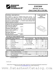 DME800 datasheet pdf Advanced Power Technology