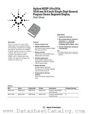 HDSP-311Y datasheet pdf Agilent (Hewlett-Packard)