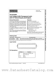 74LCX16841MTD datasheet pdf Fairchild Semiconductor