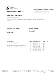 DM54LS04J/883 datasheet pdf National Semiconductor