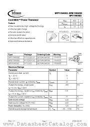 SPP11N60S5 datasheet pdf Infineon
