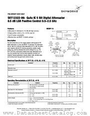 SKY12322-86 datasheet pdf Skyworks Solutions