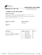 MM54C151J/883 datasheet pdf National Semiconductor