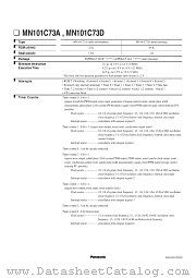 MN101C73A datasheet pdf Panasonic