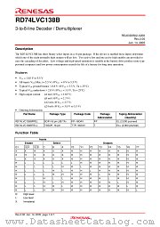RD74LVC138B datasheet pdf Renesas