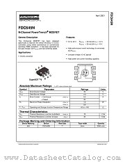 FDC645N_NL datasheet pdf Fairchild Semiconductor