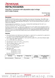 HD74LVCC3245A datasheet pdf Renesas