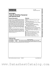 GTLP16616MTDX datasheet pdf Fairchild Semiconductor