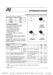 STPS6045C datasheet pdf ST Microelectronics