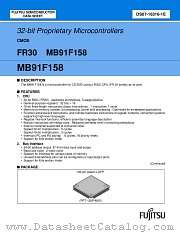 MB91F158 datasheet pdf Fujitsu Microelectronics