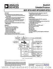 ADSP-BF532 datasheet pdf Analog Devices