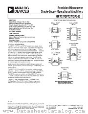 OP747AR datasheet pdf Analog Devices