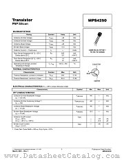 MPS4250 datasheet pdf ON Semiconductor