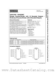 CD4017BCM datasheet pdf Fairchild Semiconductor