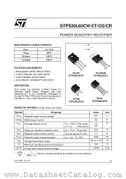 STPS30L60C datasheet pdf ST Microelectronics