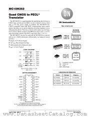 MC10H352FN datasheet pdf ON Semiconductor