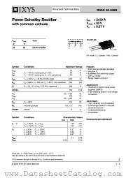 DSSK40-008B datasheet pdf IXYS